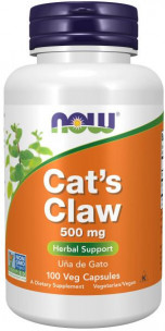 NOW Cat's Claw 500 мг, 100 вег.капс