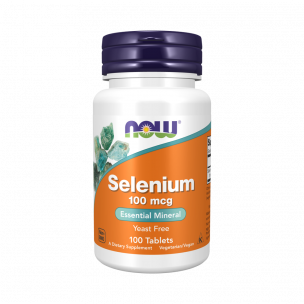 NOW Selenium 100 mcg, 100 таблеток