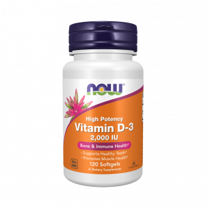 NOW Vitamin D-3 2000 IU, 120 капсул