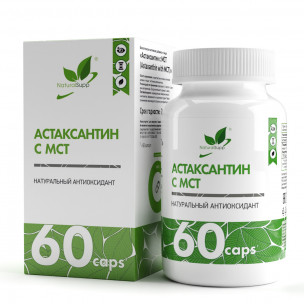 Natural Supp Astaxanthin with MCT, 60 капсул