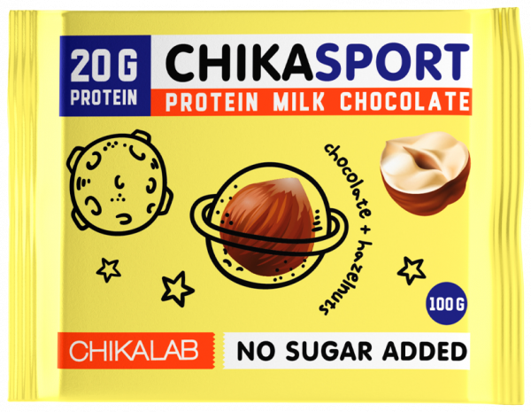 Chikalab Шоколад молочный с фундуком, 100 грамм