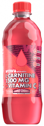WOW Energy Drink L-Carnitine 1500 mg, 500 мл
