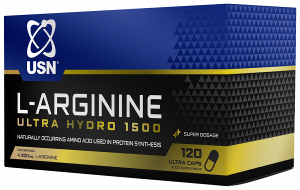 USN L-Arginine Ultra Hydro 1500, Л-Аргинин Ультра Гидро 1500, 120 капсул