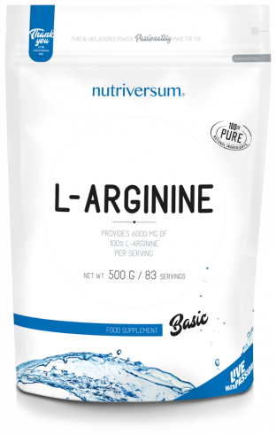 Nutriversum L-Arginine, Л-Аргинин, 500 гр