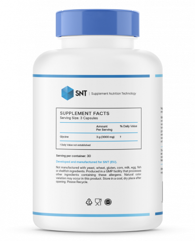 SNT Glycine, Глицин, 90 капсул