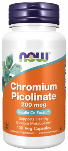 NOW Chromium Picolinate 200 mcg, 100 капсул NOW Chromium Picolinate 200 mcg, 100 капсул