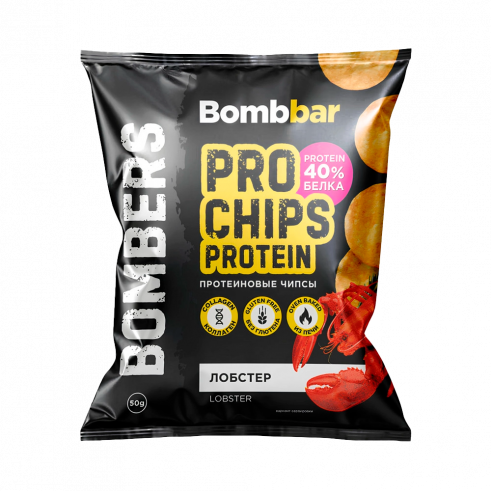 Bombbar Чипсы протеиновые цельнозерновые PRO, 50 грамм
