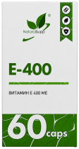 Natural Supp E-400, 60 капсул