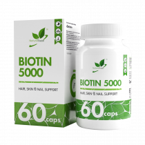 Natural Supp Biotin 5000, 60 капсул