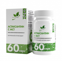 Natural Supp Astaxanthin with MCT, Астаксантин с МСТ, 60 капсул